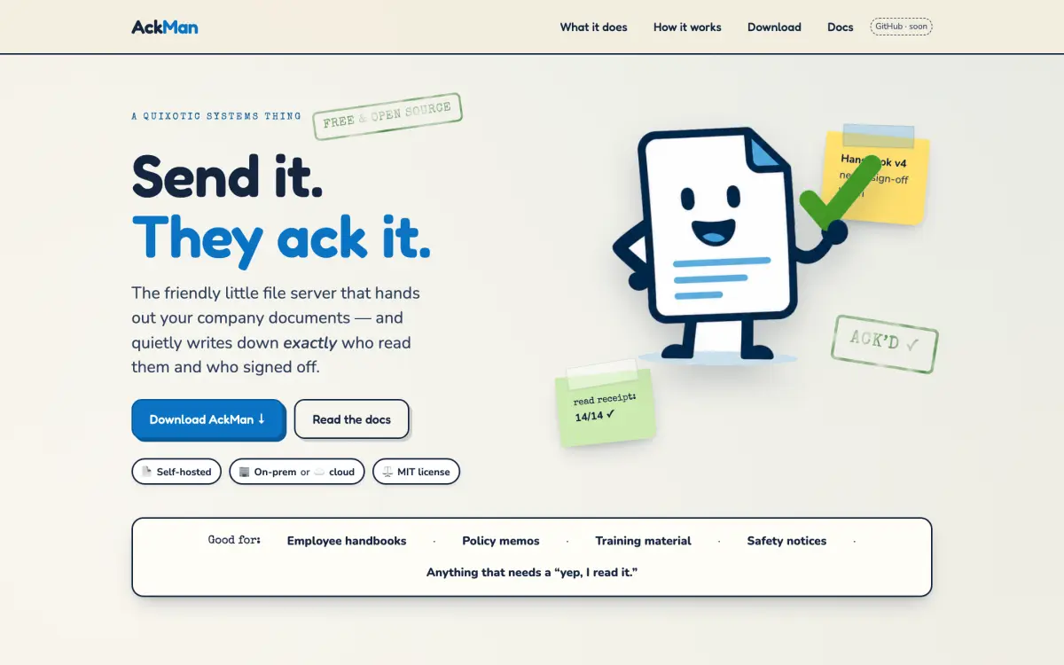 AckMan website