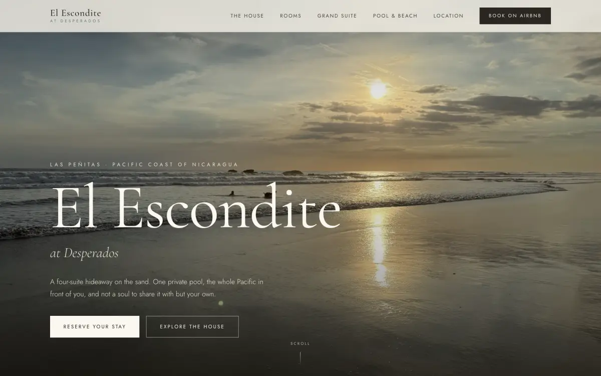 El Escondite at Desperados website