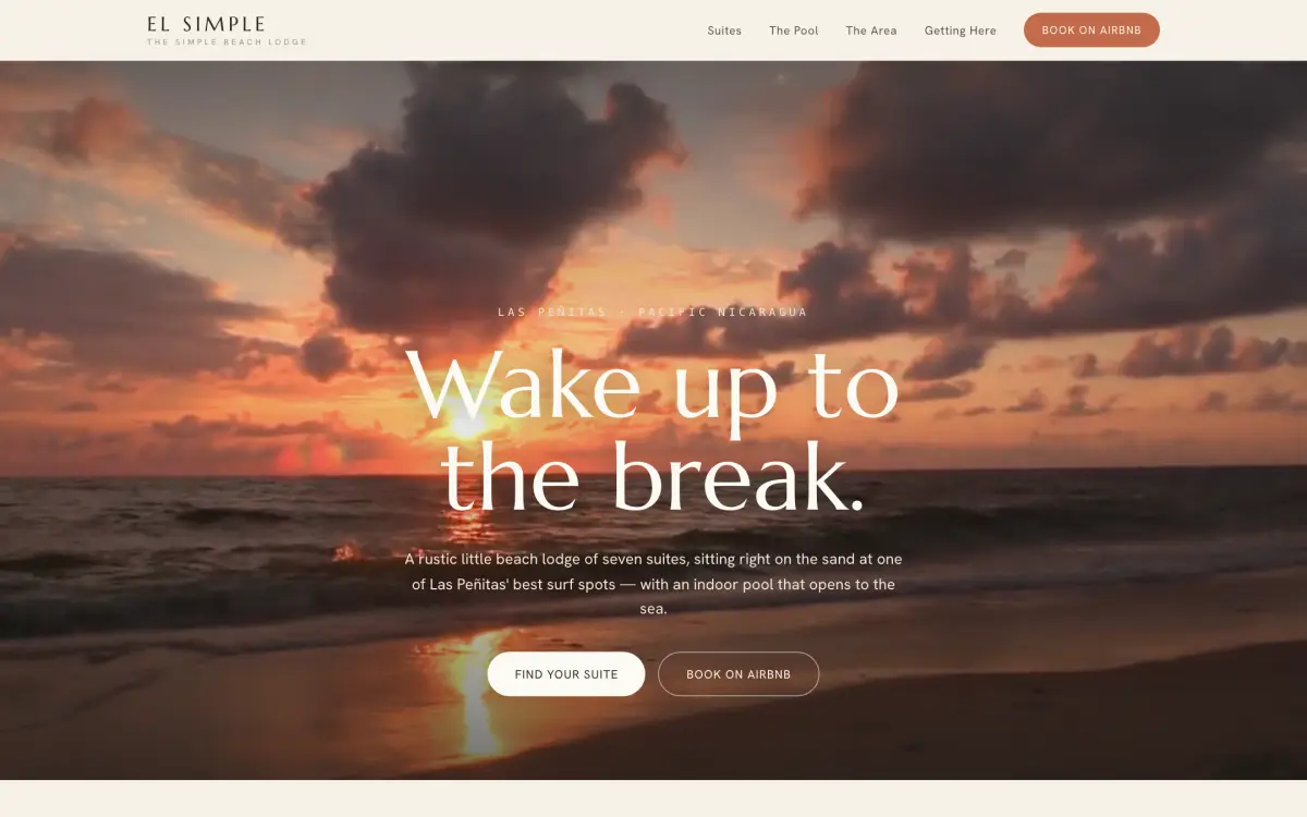 El Simple website